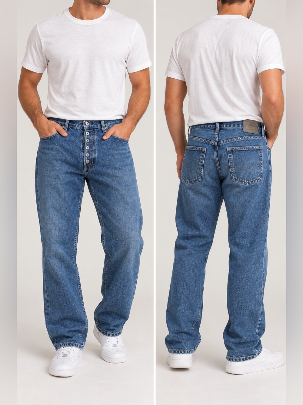 Vintage Silver Jeans Men’s 34x32 Made in Canada Button Fly Denim